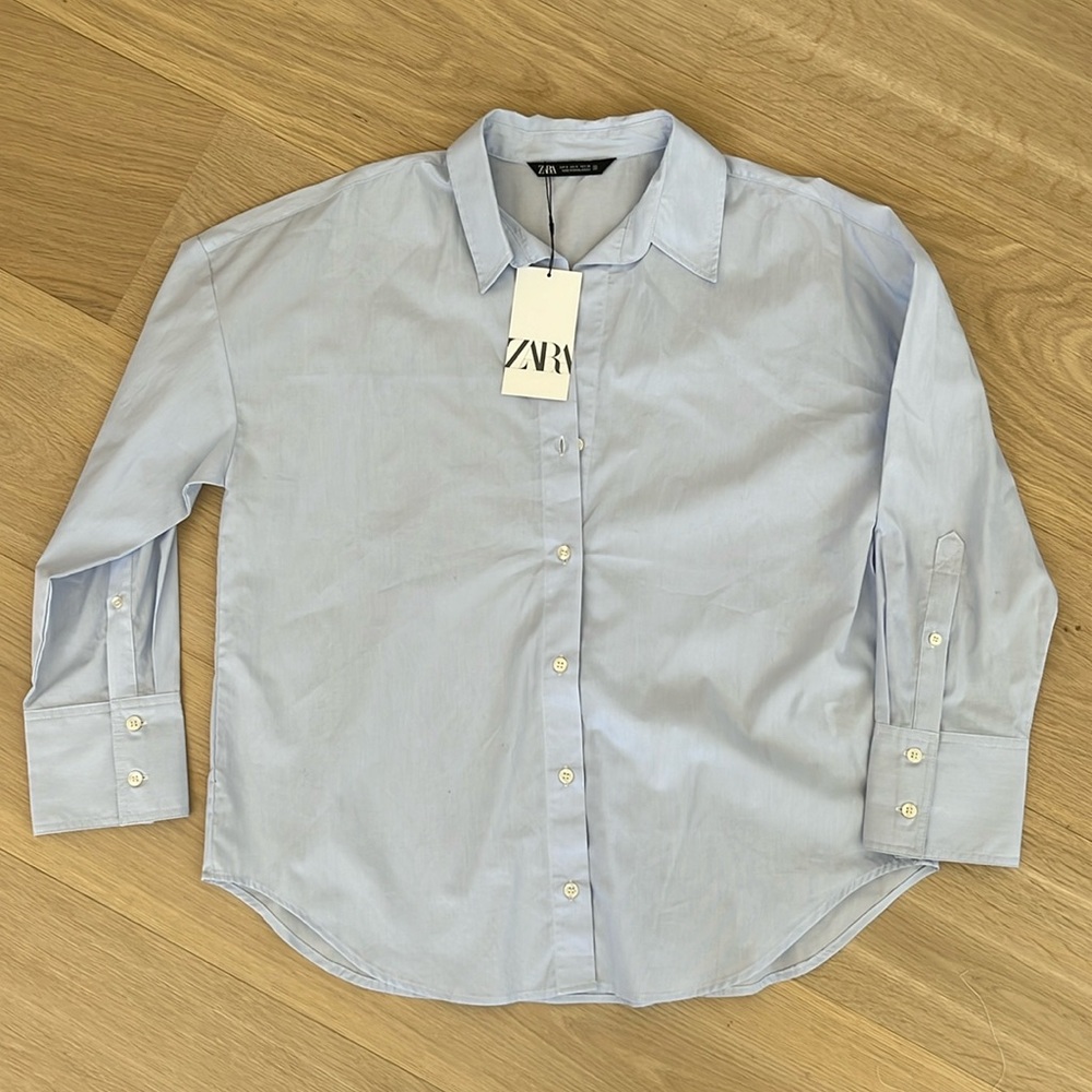 Zara pinstripe button down
